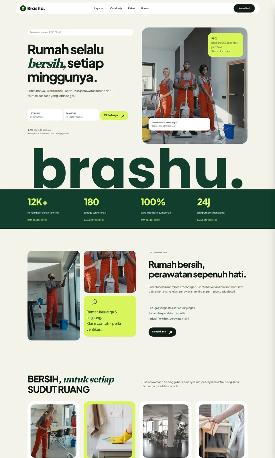 Pratinjau desain Brashu
