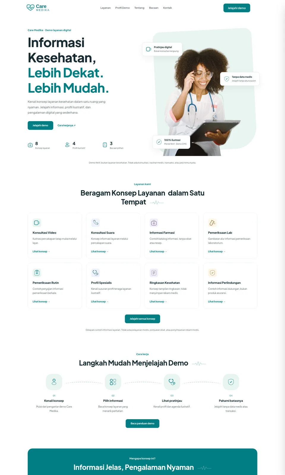 Pratinjau desain Care Medika
