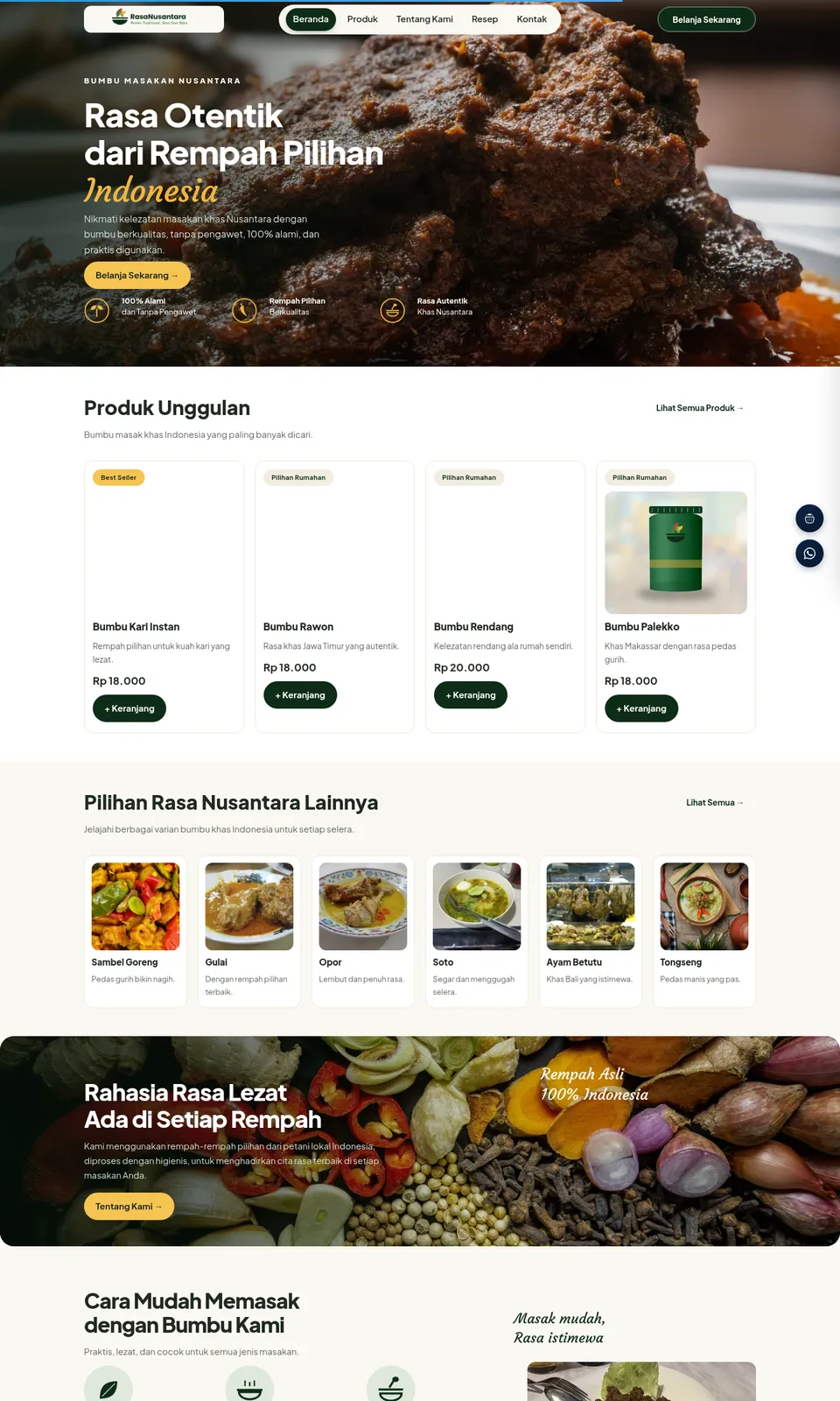 Pratinjau desain RasaNusantara