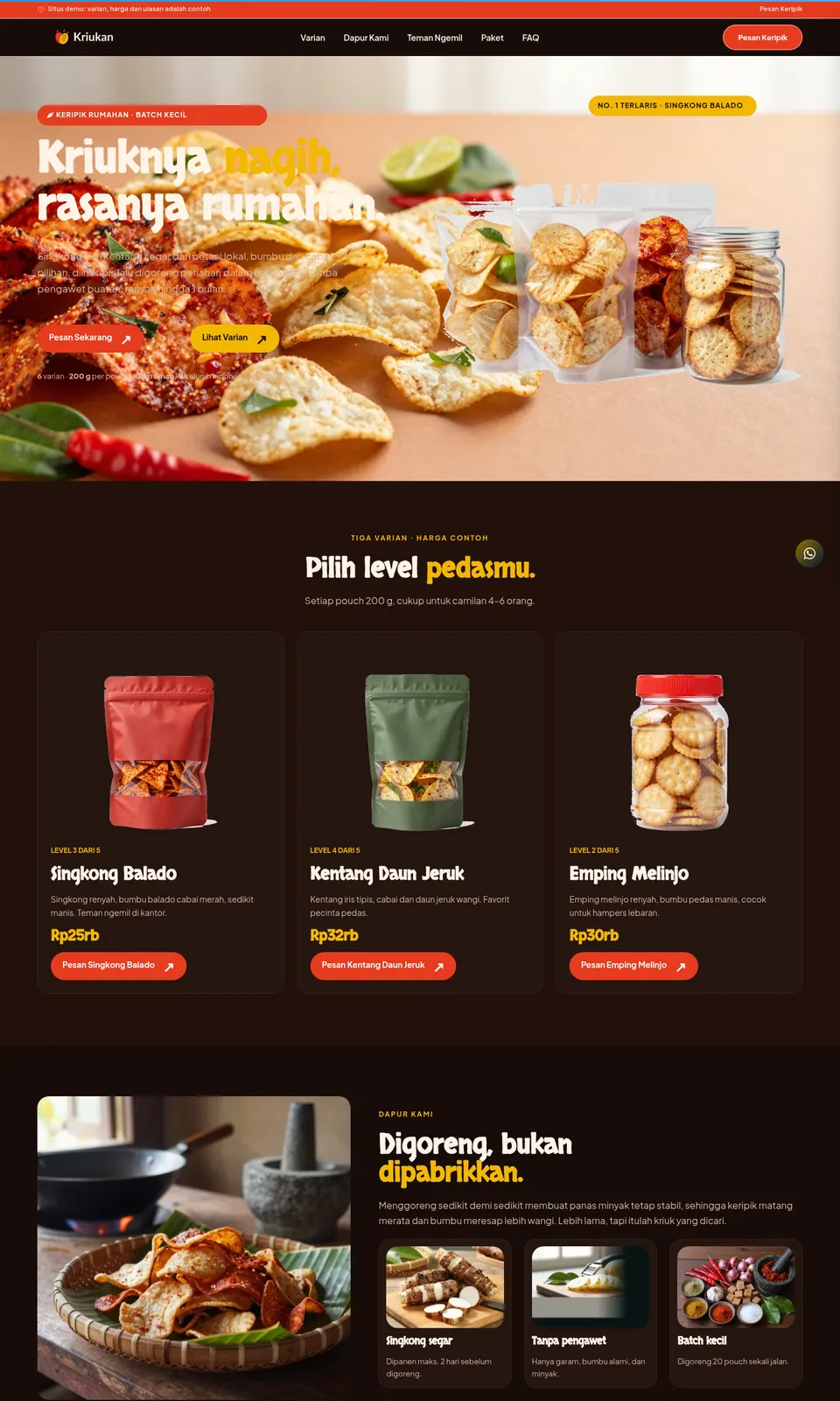 Pratinjau desain Kriukan