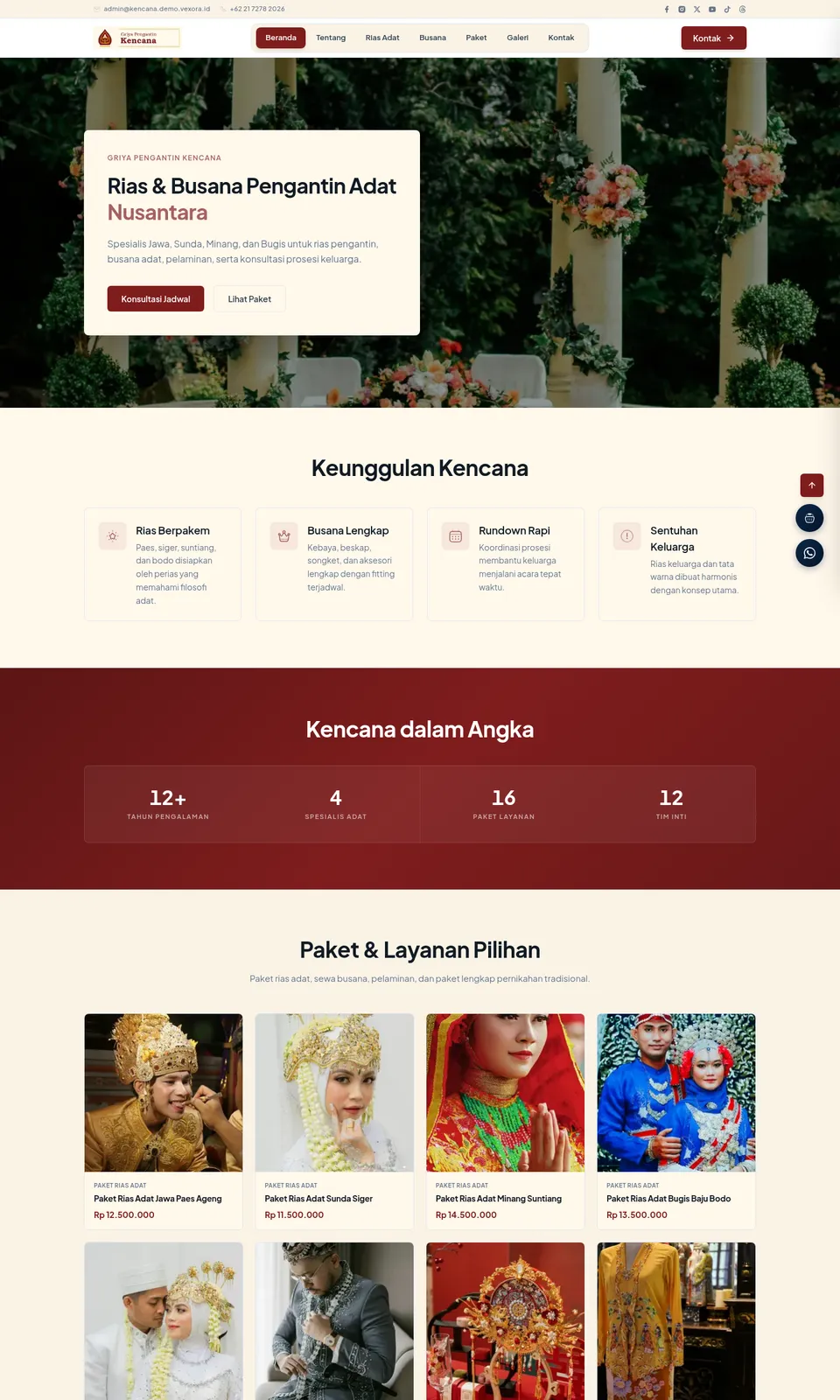 Pratinjau desain Griya Pengantin Kencana