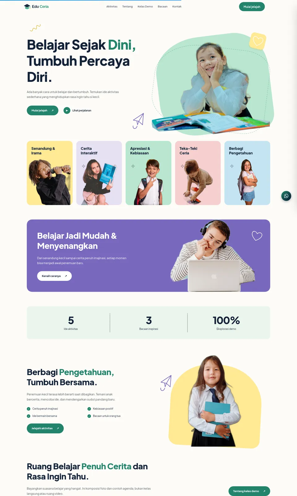 Pratinjau desain Edu Ceria