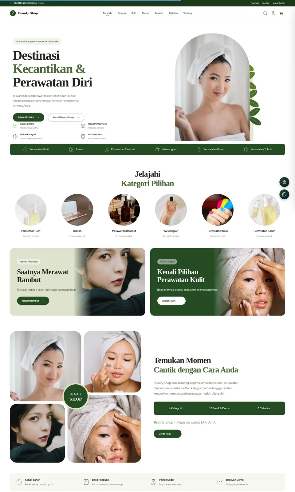 Pratinjau desain Beauty Shop.