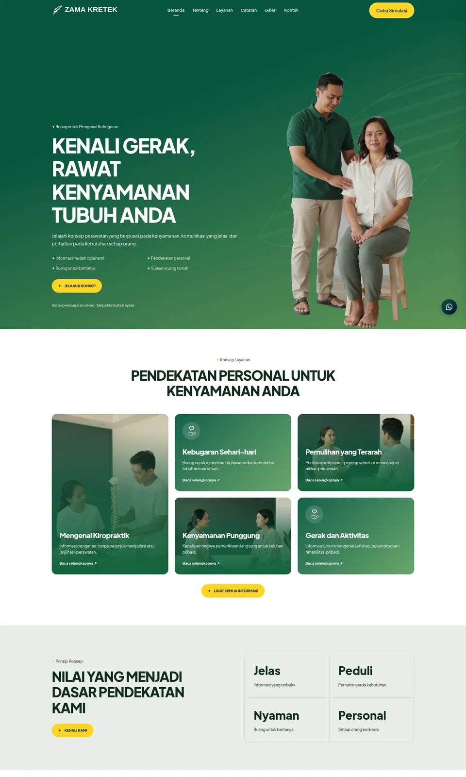 Pratinjau desain Zama Kretek
