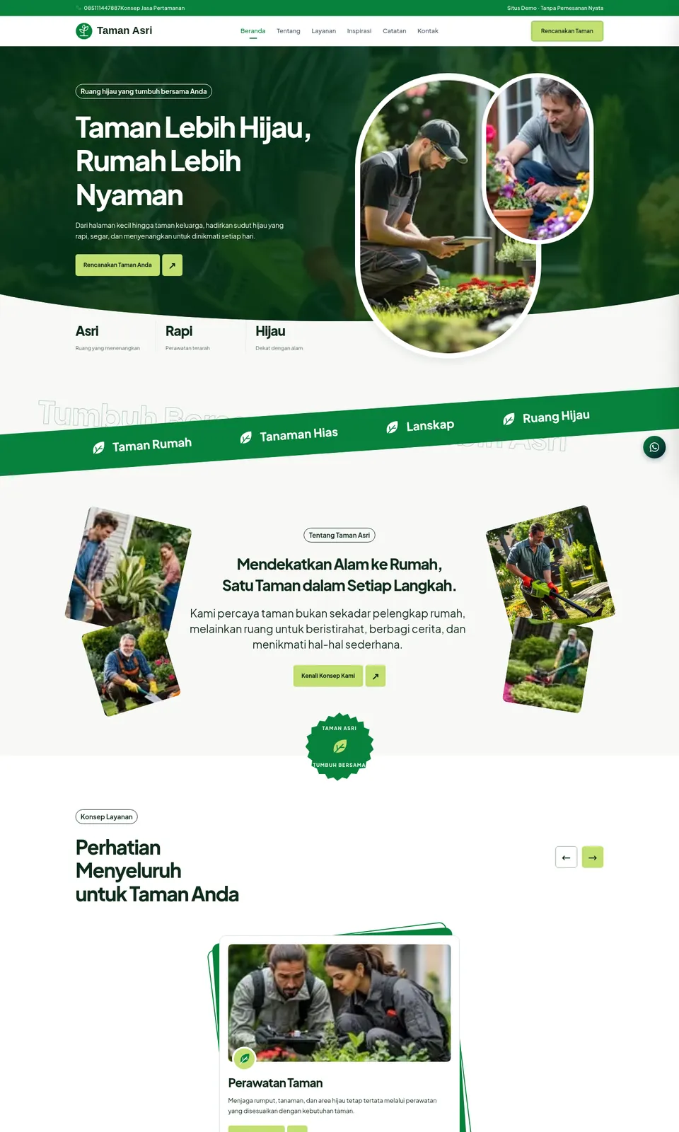 Pratinjau desain Taman Asri