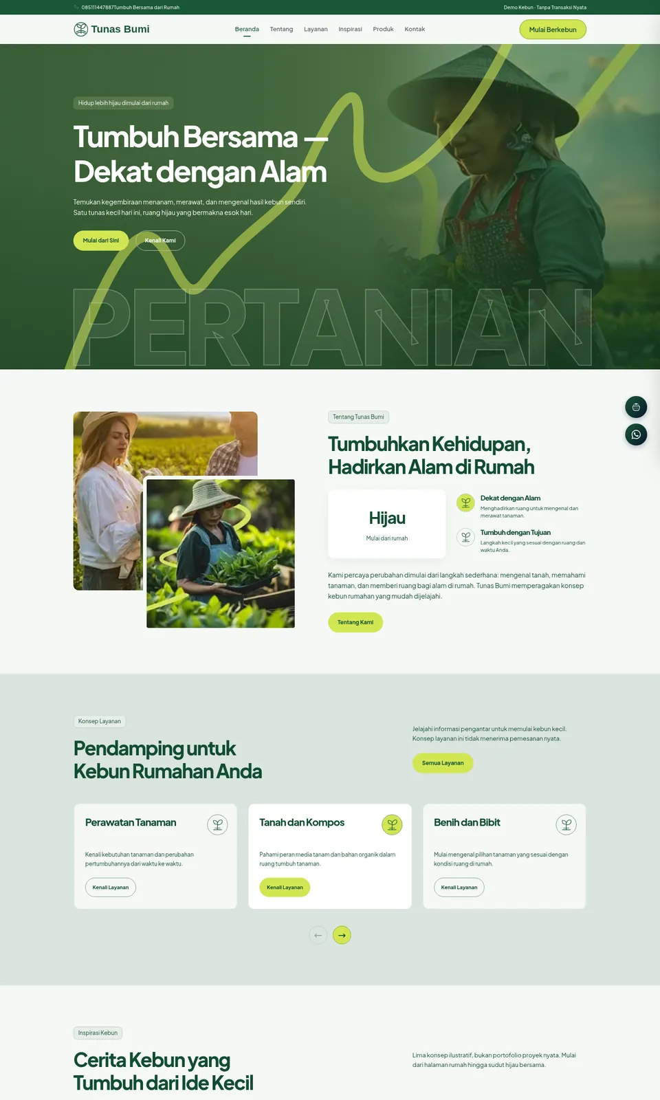 Pratinjau desain Tunas Bumi