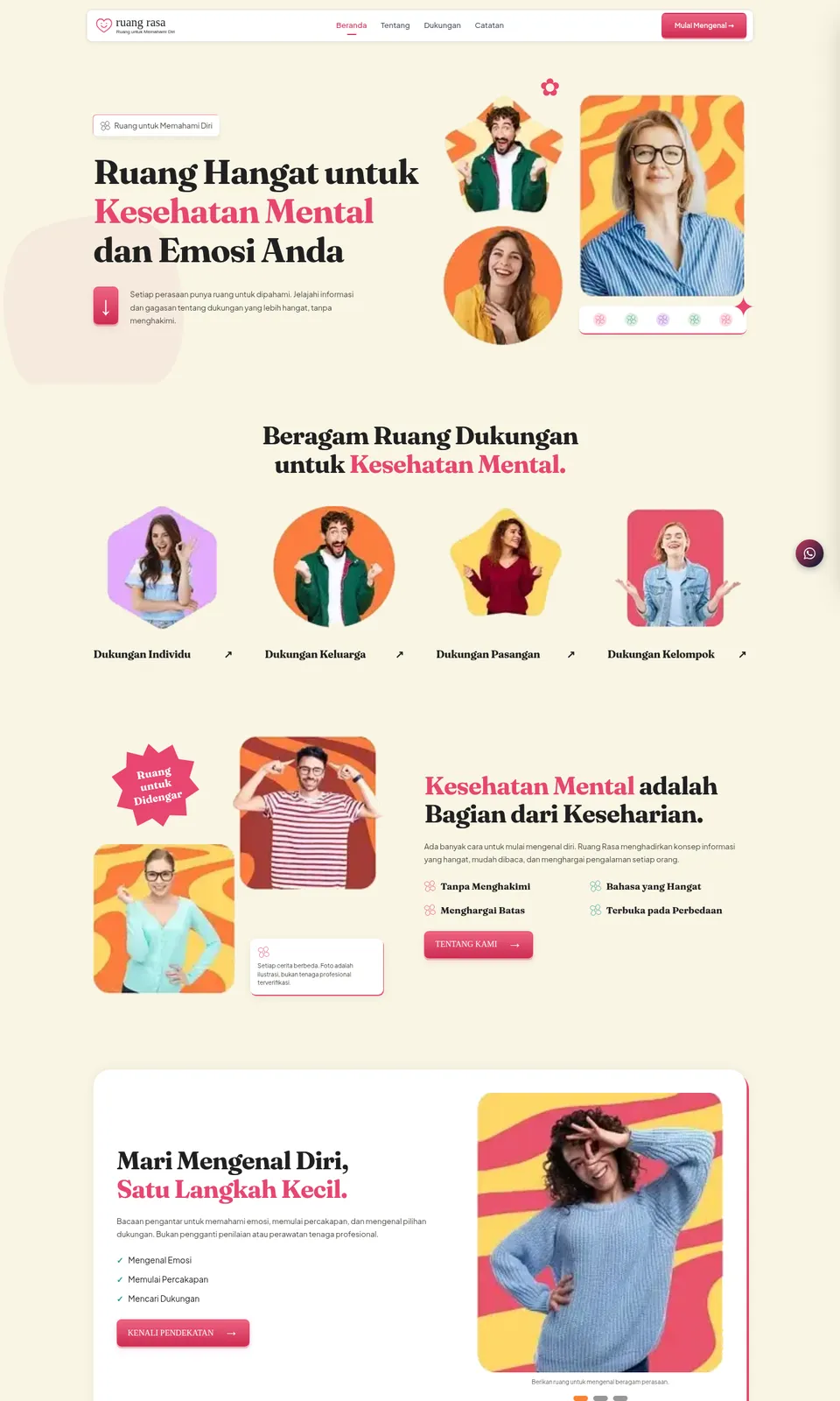 Pratinjau desain Ruang Rasa