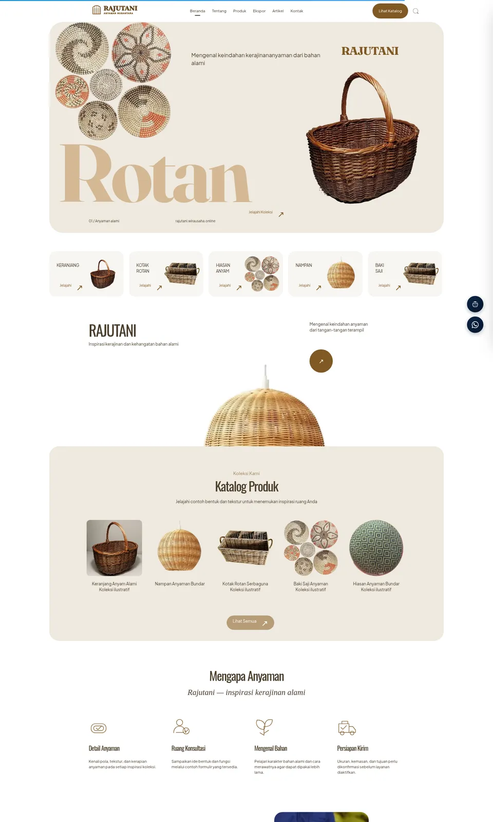 Pratinjau desain Rajutani