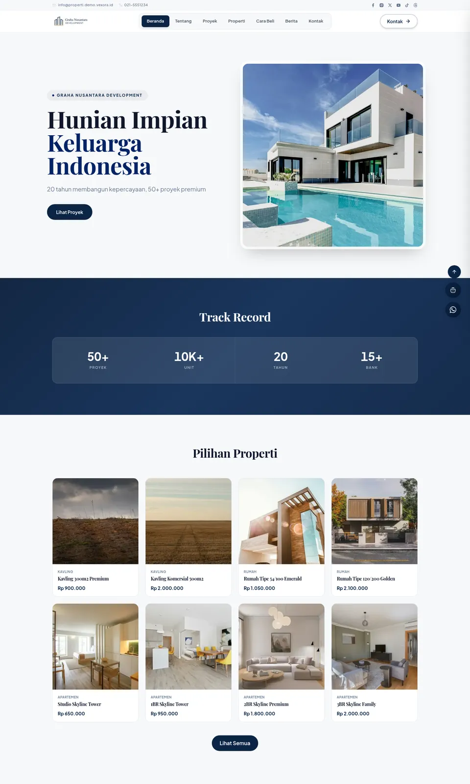 Pratinjau desain Graha Nusantara Development