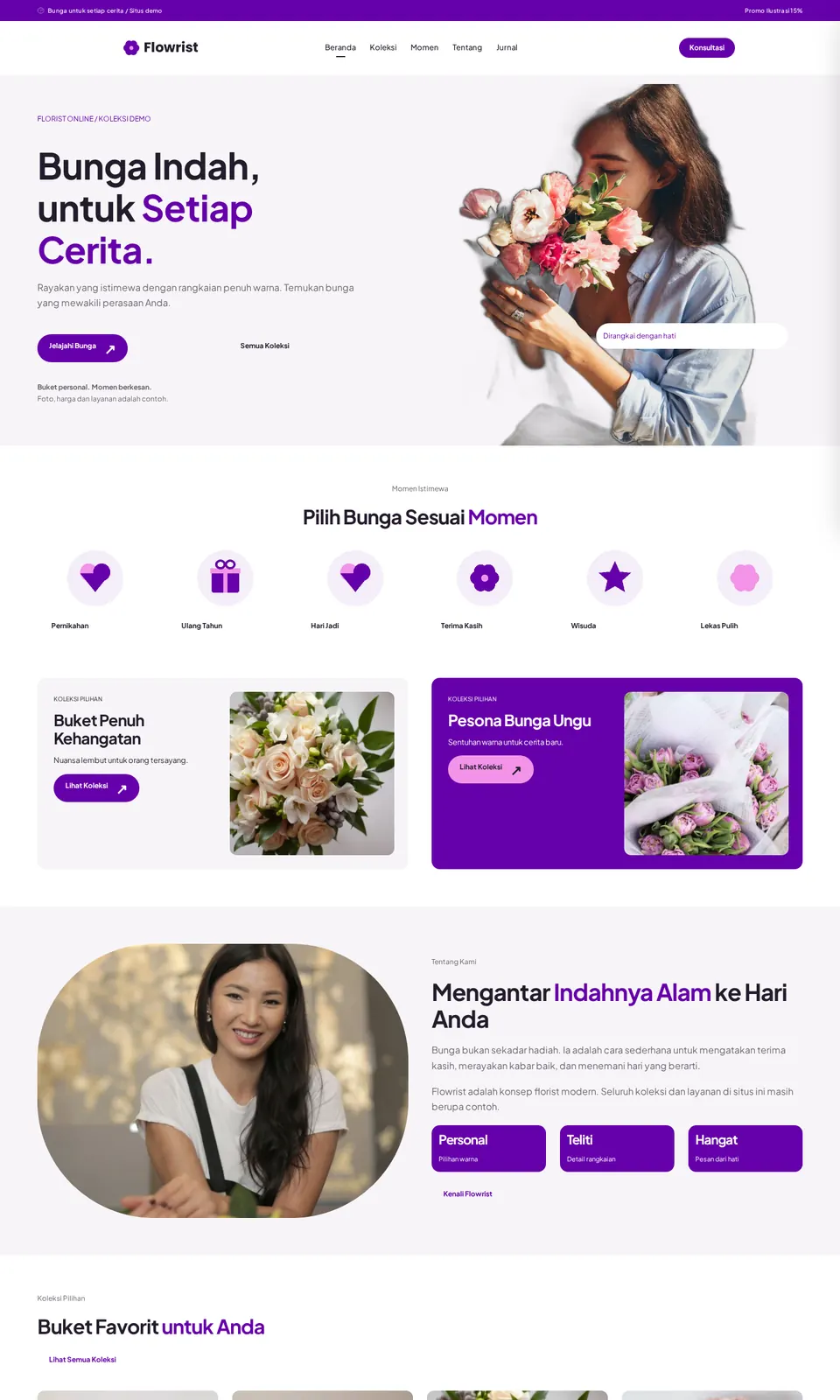Pratinjau desain Flowrist