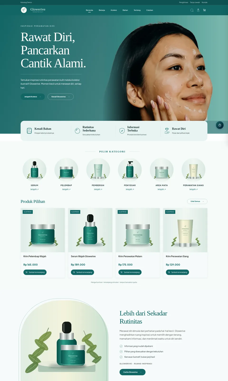 Pratinjau desain Glowerive