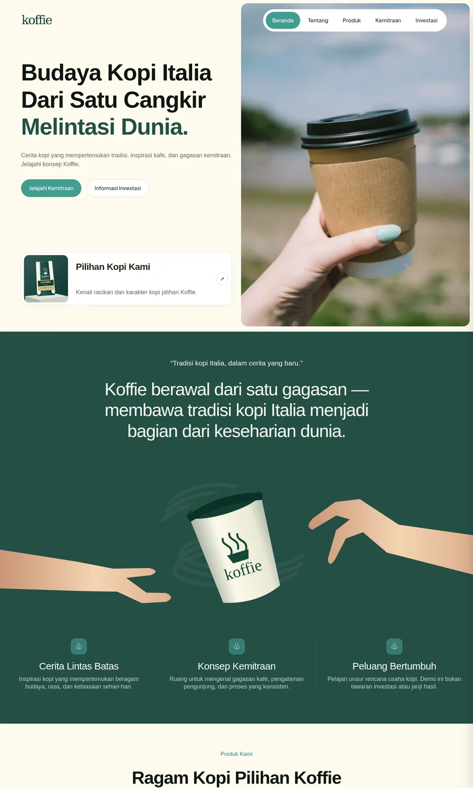 Pratinjau desain Koffie