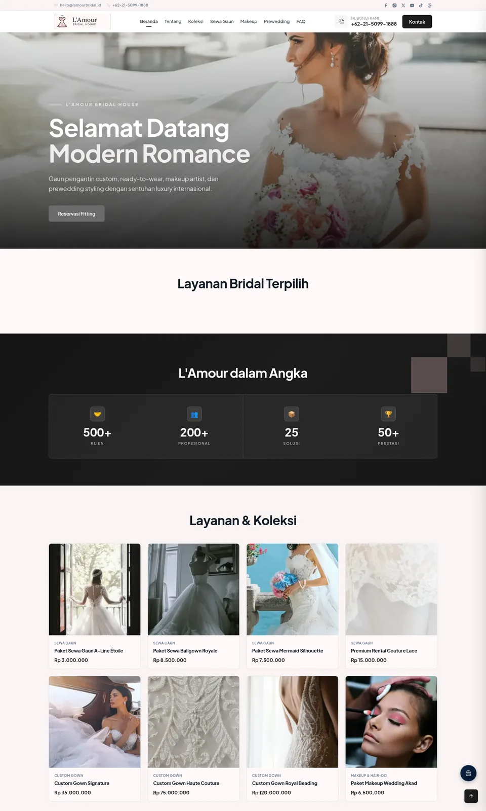 Pratinjau desain L'Amour Bridal House