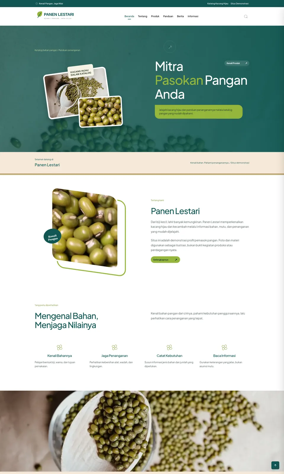 Pratinjau desain Panen Lestari