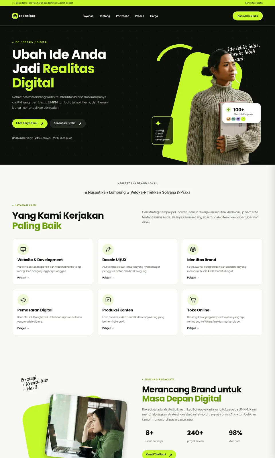 Pratinjau desain Rekacipta