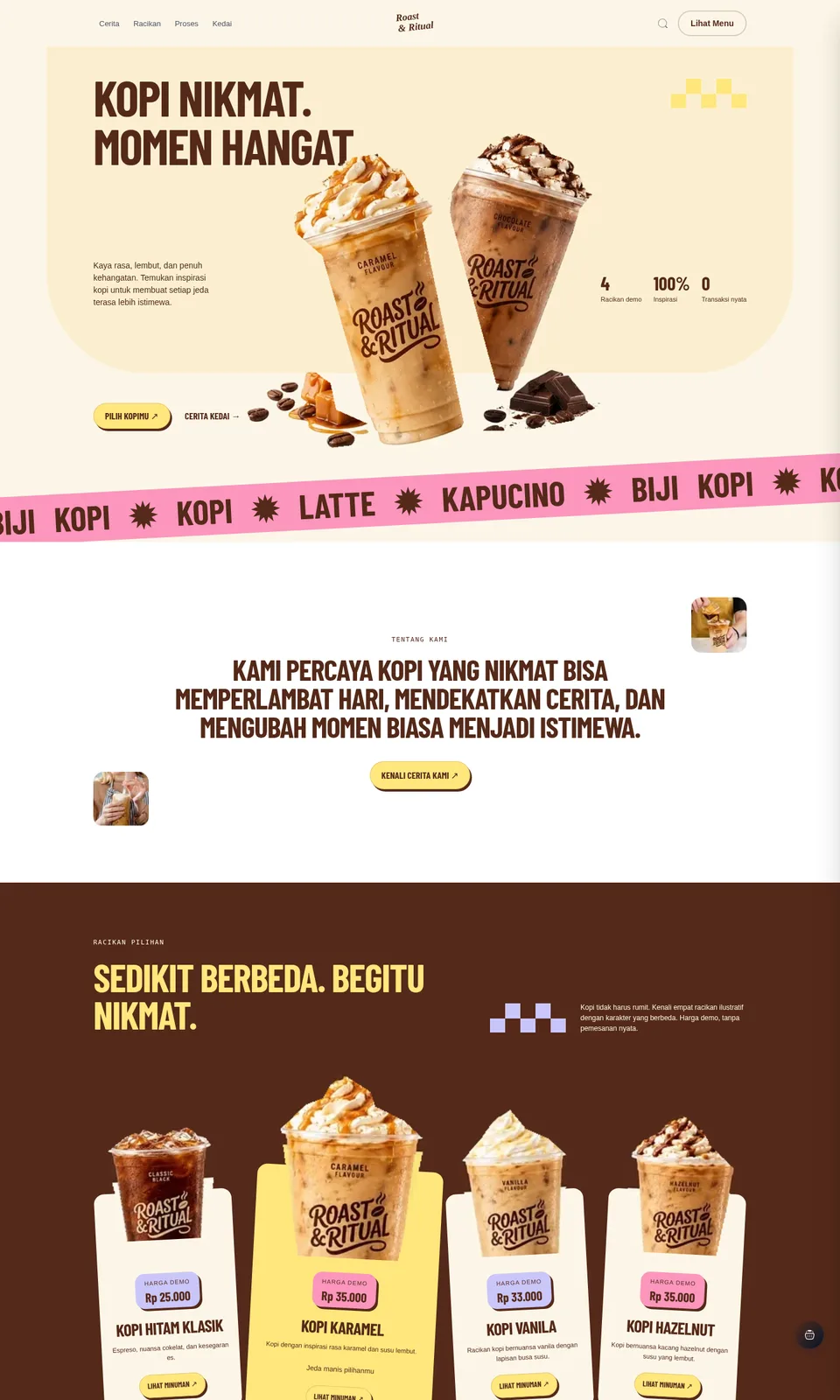 Pratinjau desain Roast & Ritual