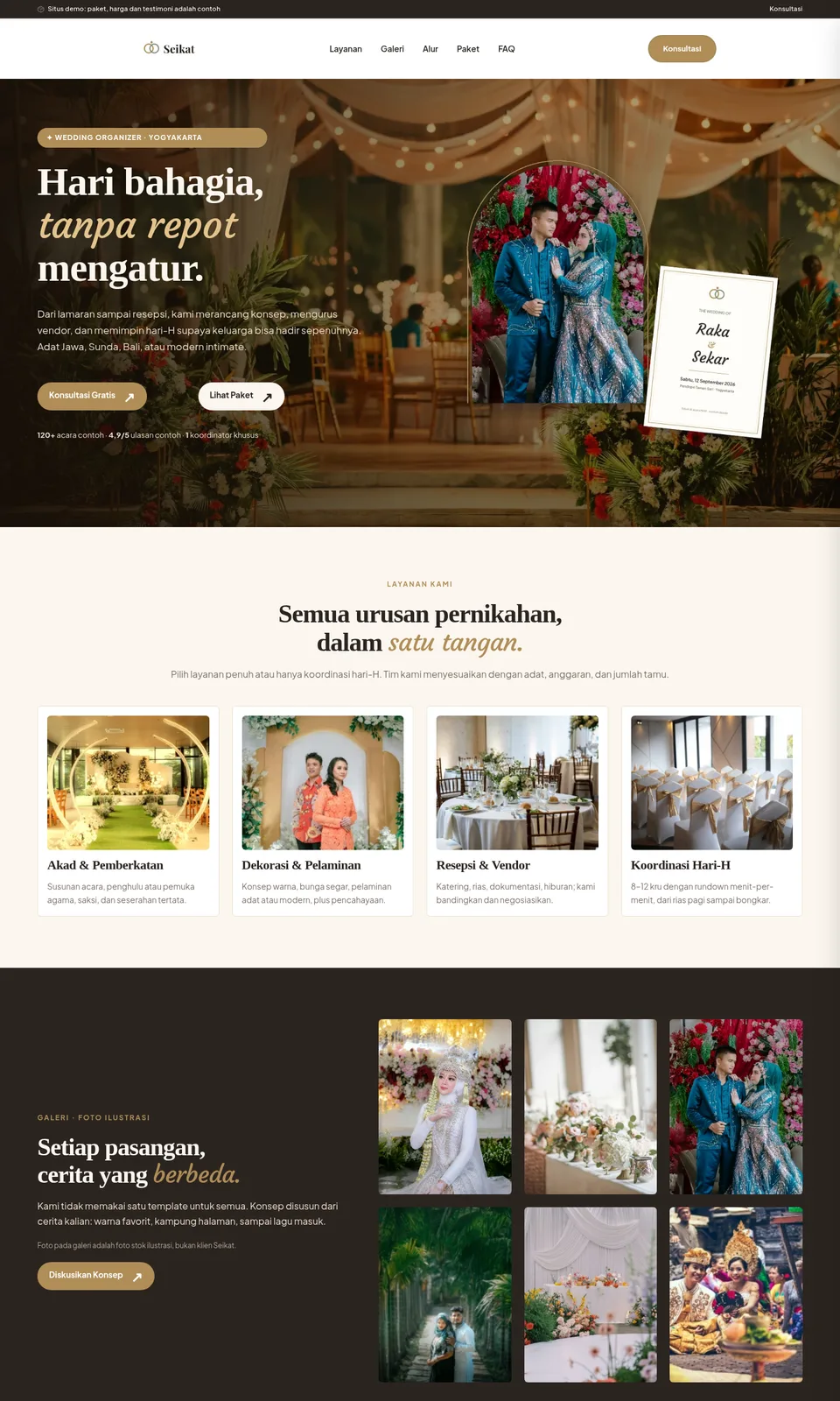 Pratinjau desain Seikat
