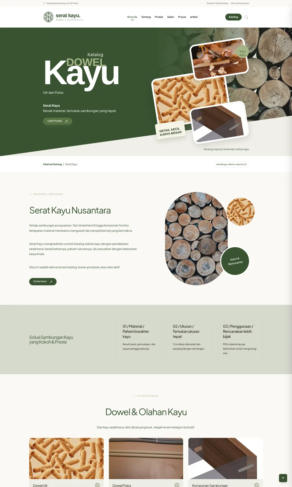 Pratinjau desain Serat Kayu
