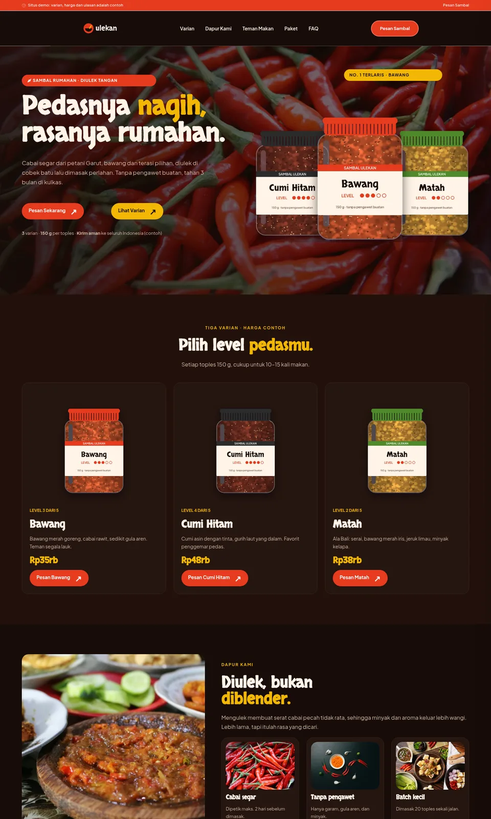 Pratinjau desain Ulekan